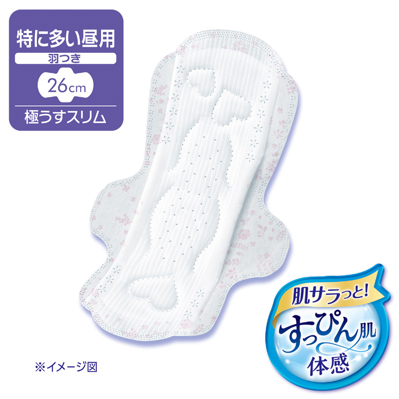 ソフィ はだおもい 極うすスリム 26㎝ 羽つき 17枚