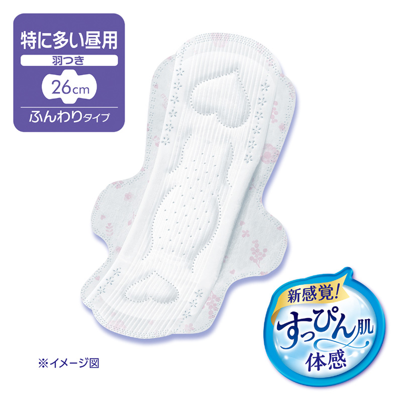 ソフィ はだおもい 特に多い昼用 羽つき 26cm 16枚入