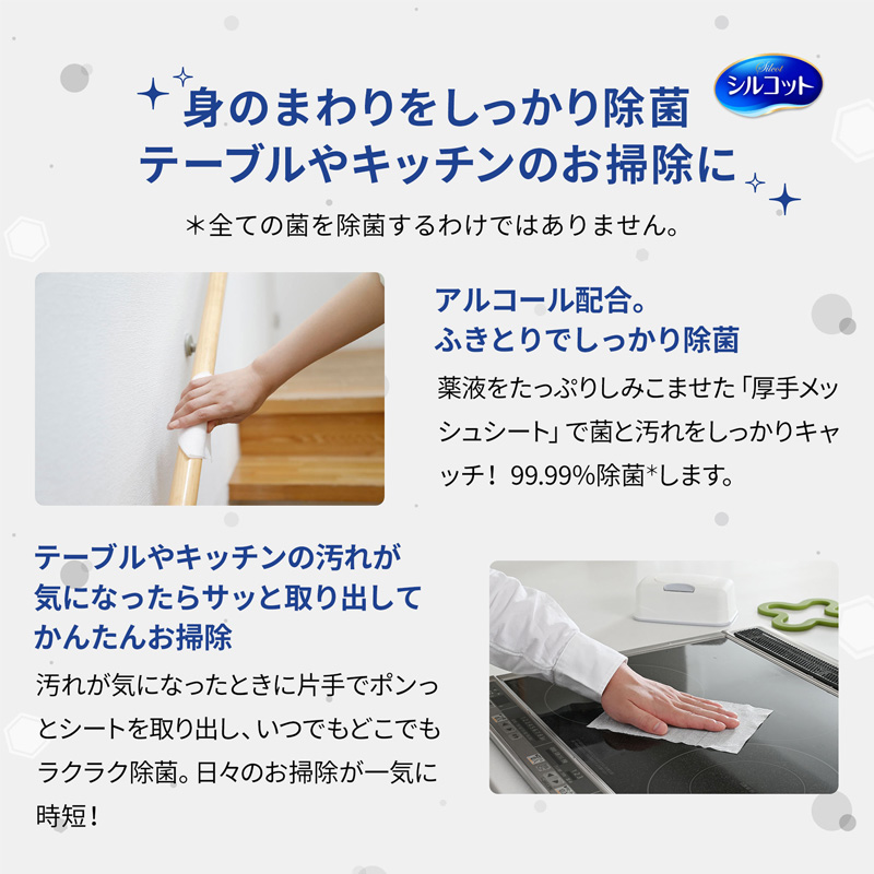 シルコット99.99%除菌WT替40枚×3