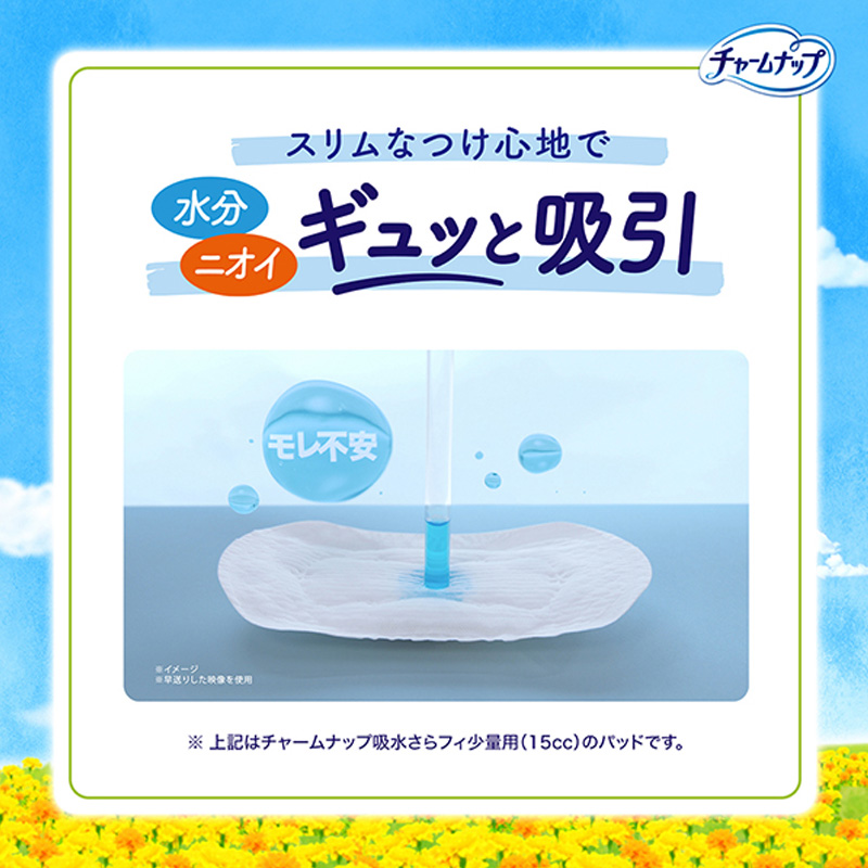チャームナップ 吸水さらフィ パンティライナー 微量用 5cc 消臭タイプ 17.5cm 64枚入