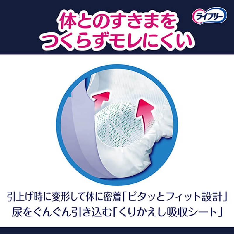【お取り寄せ商品】ライフリー ズレずに安心紙パンツ専用尿とりパッド 6回吸収 28枚