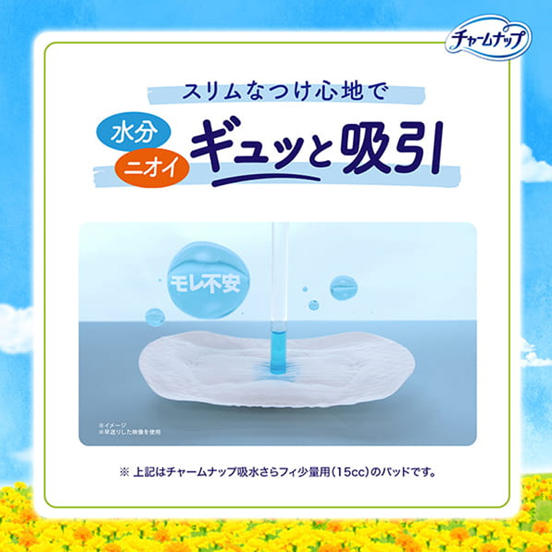 チャームナップ 吸水さらフィ ロングパンティライナー 10cc 消臭 19cm 26枚