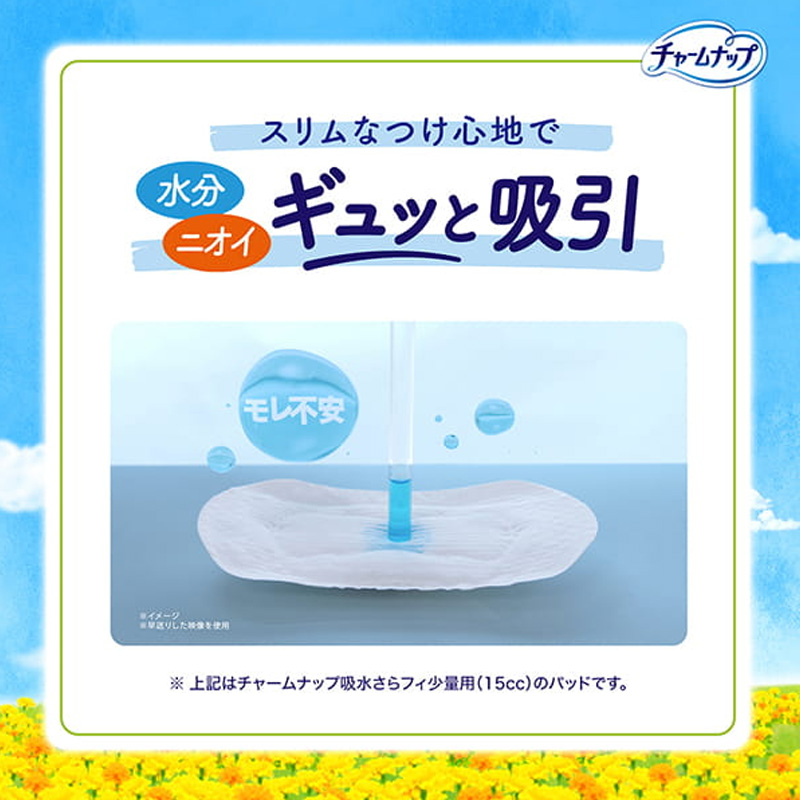 チャームナップ 吸水さらフィ ロングパンティライナー 10cc 消臭 19cm 52枚