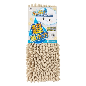 SUSU 抗菌ストロング WバスマットEC 35×50cm ベージュ