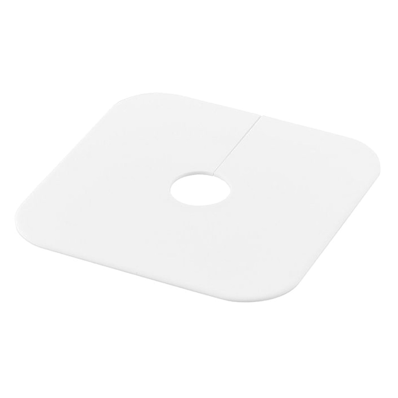 【お取り寄せ商品】洗濯機排水 トラップホコリ防止カバー Plate(プレート) ホワイト