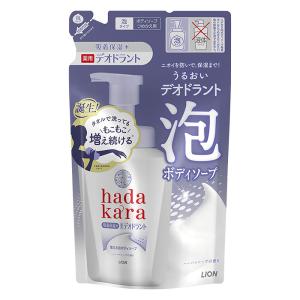 hada kara 泡で出てくる薬用デオドラントボディソープ ハーバルソープの香り 詰め替え用【医薬部外品】 440ml