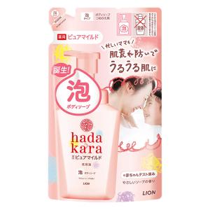 hada kara 泡ボディソープ 薬用ピュアマイルド やさしいソープの香り 詰め替え用【医薬部外品】 440ml