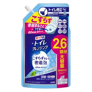 ルックプラス トイレクレンジング 密着泡 詰め替え 大容量 640ml ミンティフレッシュの香り