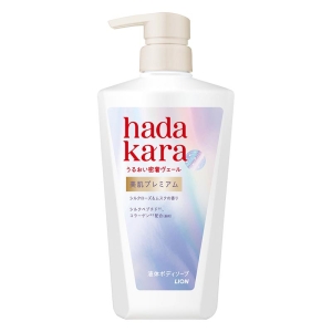 hadakara 美肌プレミアム モイストボディケアソープ 液体タイプ 本体 シルクローズ＆ムスクの香り 500ml