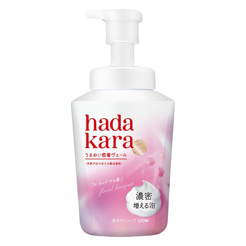 hadakara モイストボディケアソープ 泡タイプ フローラルブーケの香り 本体 540ml