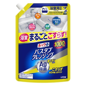 ルックプラス バスタブクレンジング 銀イオン スカッシュシトラスの香り 詰替特大 1000ml
