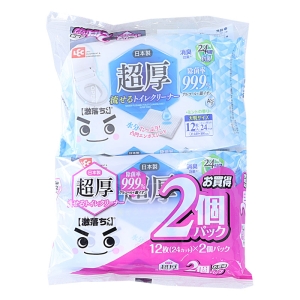 激落ち 超厚 流せるトイレクリーナー 大判タイプ 2個入