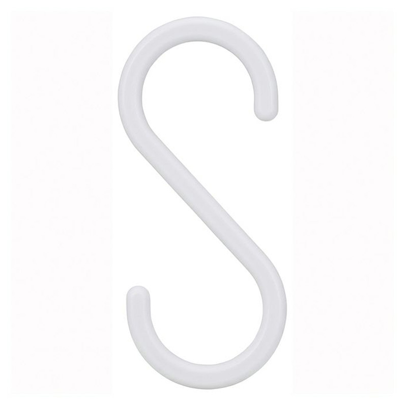 S字フック 大 白色 4個入