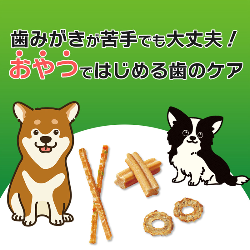 PETKISS ワンちゃんの歯みがきおやつササミスティック野菜 60g