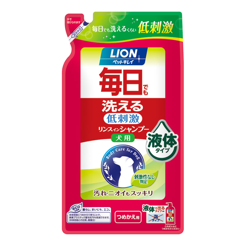 ペットキレイ毎日でも洗えるリンスインシャンプー犬用つめかえ用 400ml