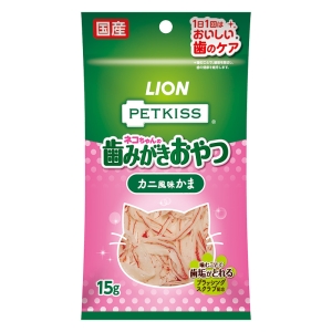 ネコちゃんの歯みがきおやつカニ風味かま15g