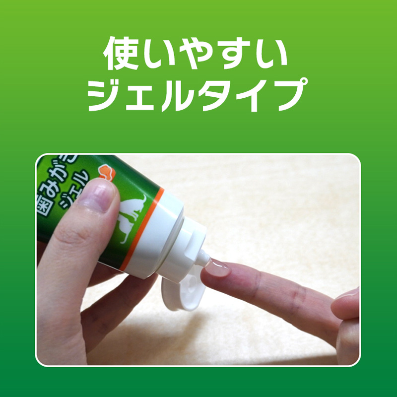 ペットケア用品 PETKISS歯みがきジェルリーフの香り 40g