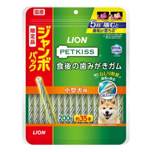 PETKISS(ペットキッス) 食後の歯みがきガム 小型犬用 ジャンボパック 200g