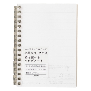 オープンリングノート A6 17穴 クリヤー N2722-1