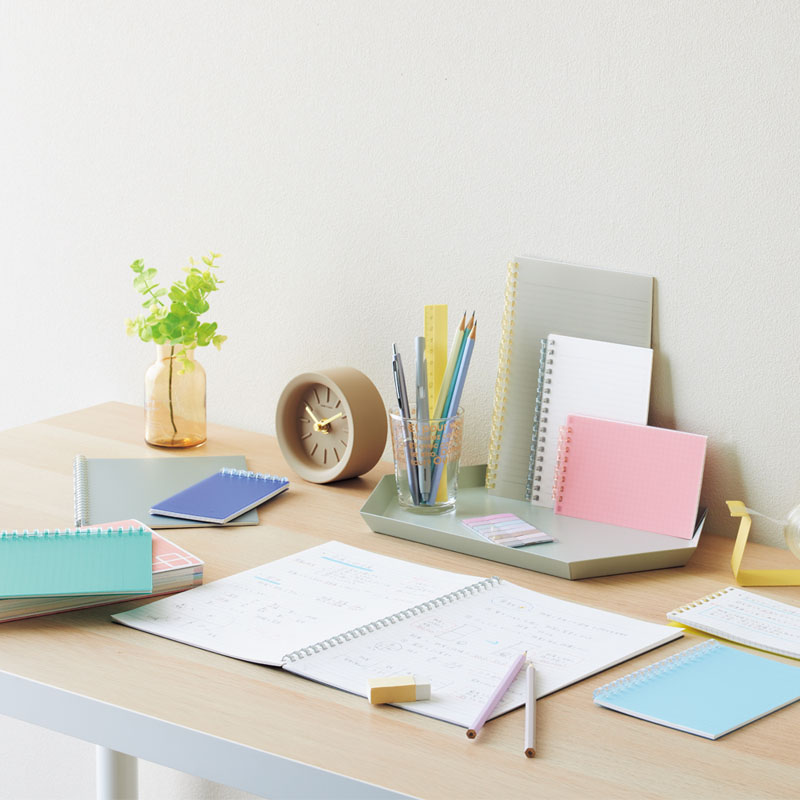 オープンリングノート A5 24穴 クリア