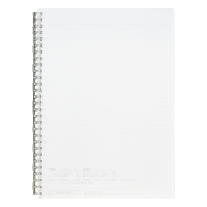 オープンリングノート セミB5 29穴 クリア