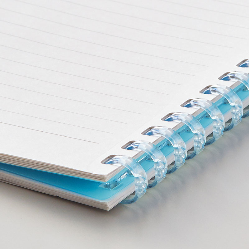 オープンリングノート セミB5 29穴 ライトブルー