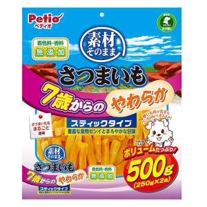 素材そのまま さつまいも 7歳からのやわらかスティックタイプ 500g