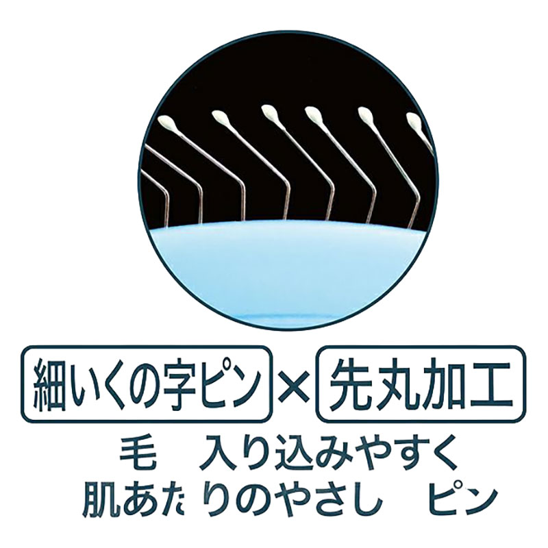 セルフトリマー プッシュ掃除式 肌に優しいスリッカーブラシ レギュラー