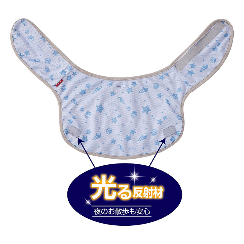 犬用ウェア お散歩用 ひんやりポンチョ M