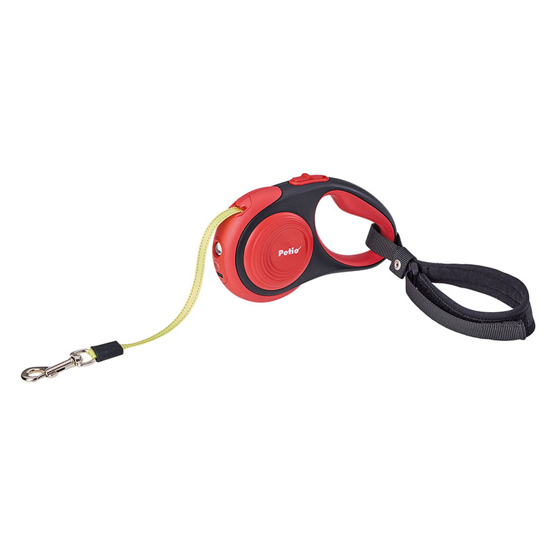 【お取り寄せ商品】犬用伸縮引ひも リールリード ナイトウォーカーEX SM レッド