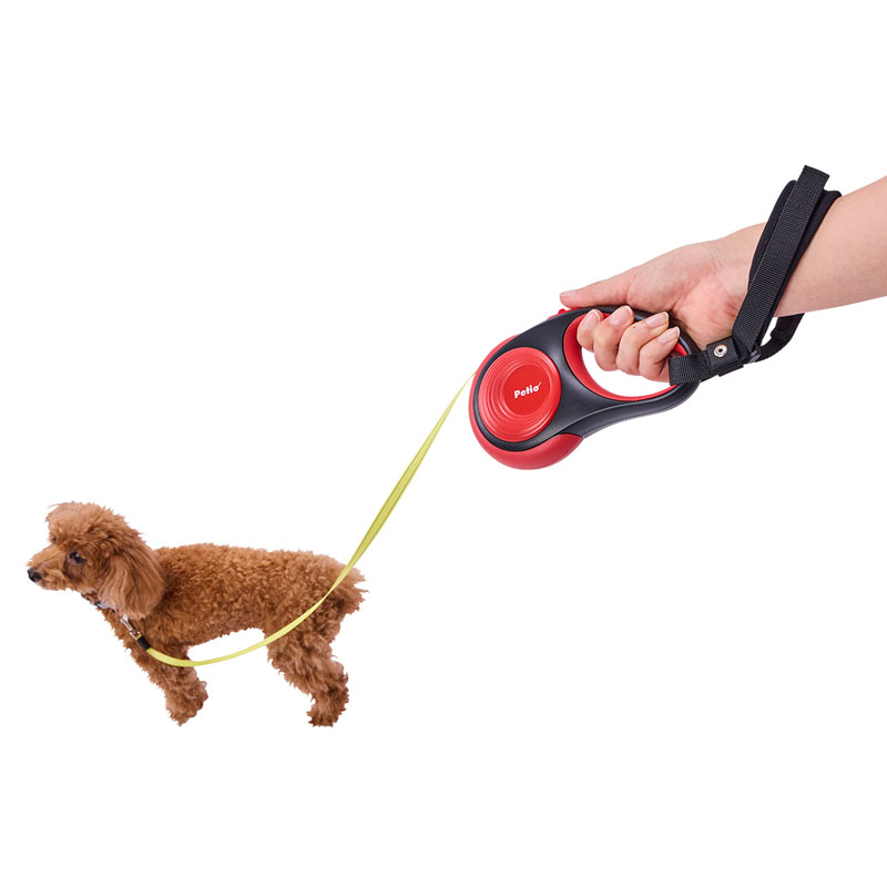 【お取り寄せ商品】犬用伸縮引ひも リールリード ナイトウォーカーEX SM レッド