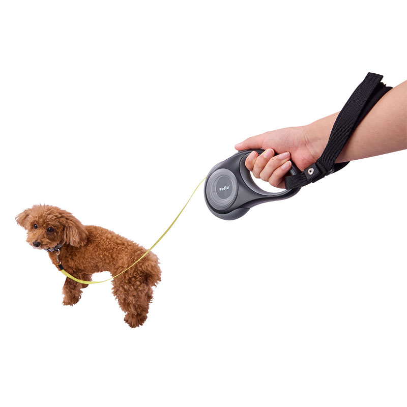 【お取り寄せ商品】犬用伸縮引ひも リールリード ナイトウォーカーEX SM グレー