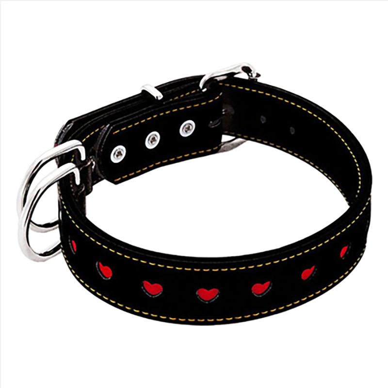 ハーティ平首輪 24mm ブラック