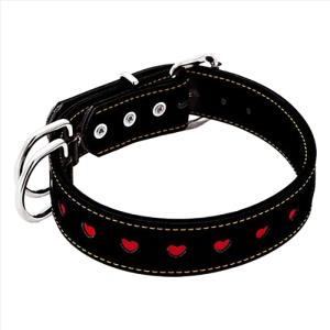 ハーティ平首輪 24mm ブラック