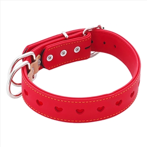 ハーティ平首輪 36mm レッド