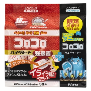 スペアテープコロコロHGSC強接着60周3巻+ダニクリーナー20周1巻