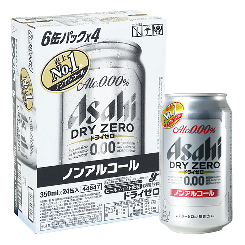 アサヒ ドライゼロ 1箱(350ml ×6缶パック×4)