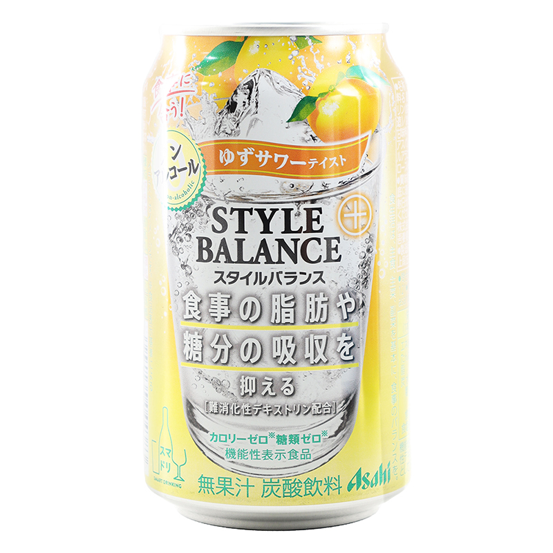 アサヒ スタイルバランス プラスゆずサワーテイスト [缶] 350ml × 48本