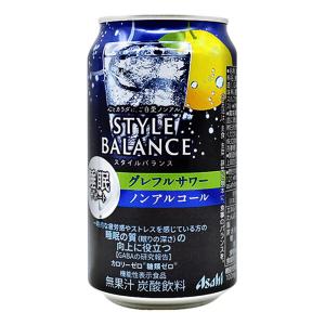 【ノンアルコール】アサヒスタイルバランス睡眠サポート グレフルサワー 350ml【機能性表示食品】