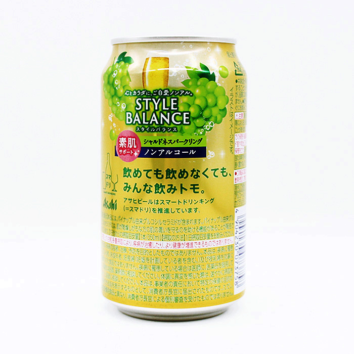 【ノンアルコール】アサヒスタイルバランス素肌サポート シャルドネスパークリング 350ml【機能性表示食品】