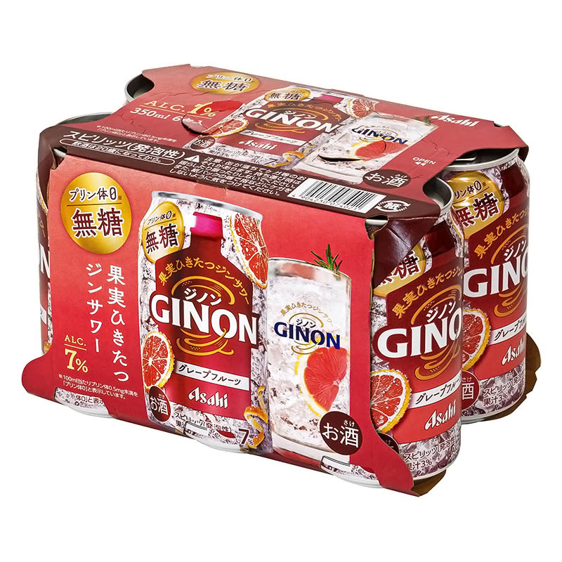 アサヒGINON グレープフルーツ 350ml×6缶パック