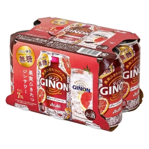 アサヒGINON グレープフルーツ 350ml×6缶パック