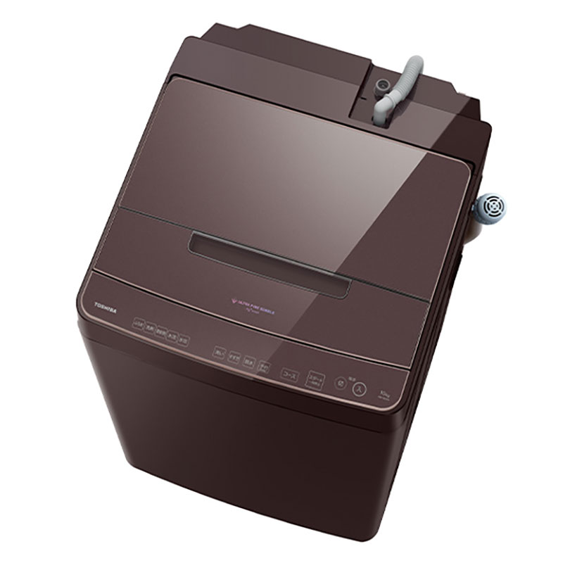 10kg インバーター全自動洗濯機 ZABOON AW-10DP4-T ボルドーブラウン