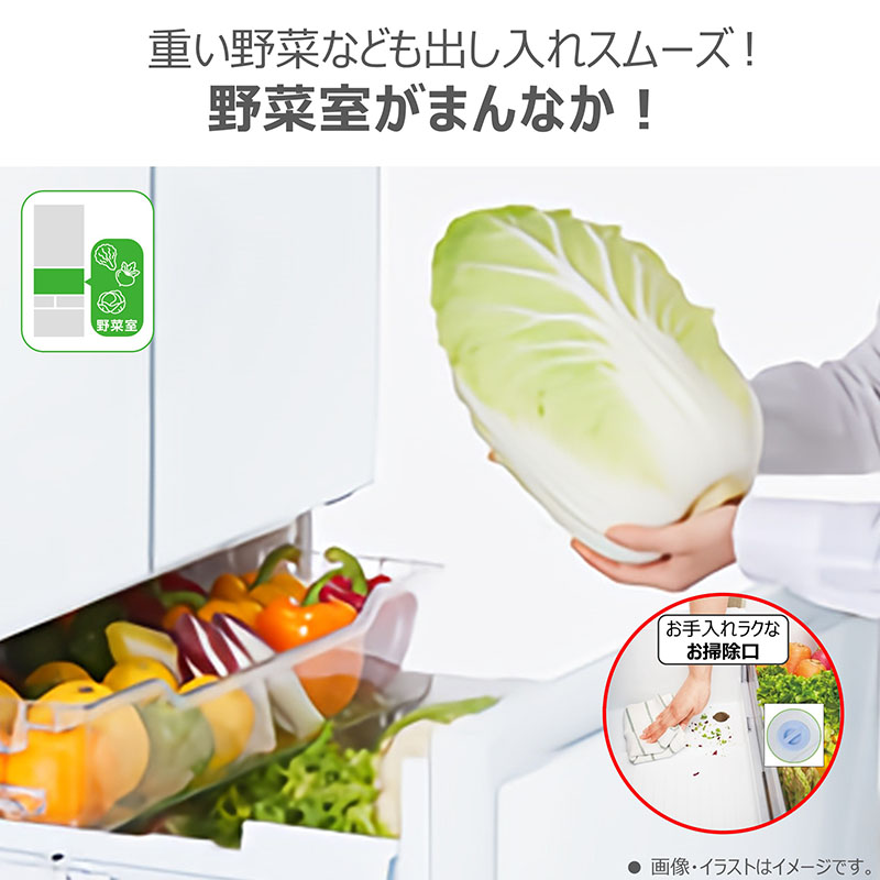 【お取り寄せ商品】462L 6ドア 冷蔵庫 GR-W460FK-EC サテンゴールド
