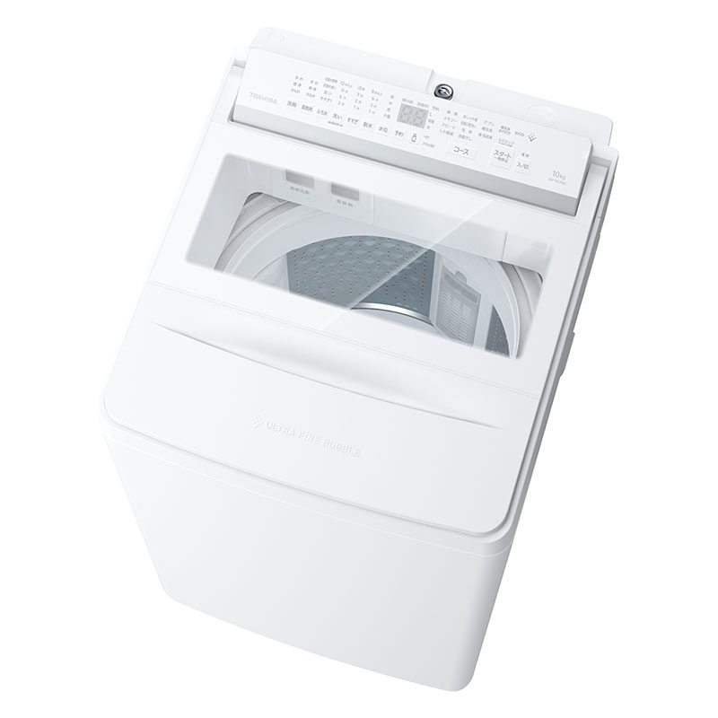 10kg インバーター全自動洗濯機 ZABOON グランホワイト AW-10DPB5-W
