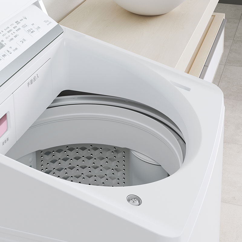10kg インバーター全自動洗濯機 ZABOON グランホワイト AW-10DPB5-W