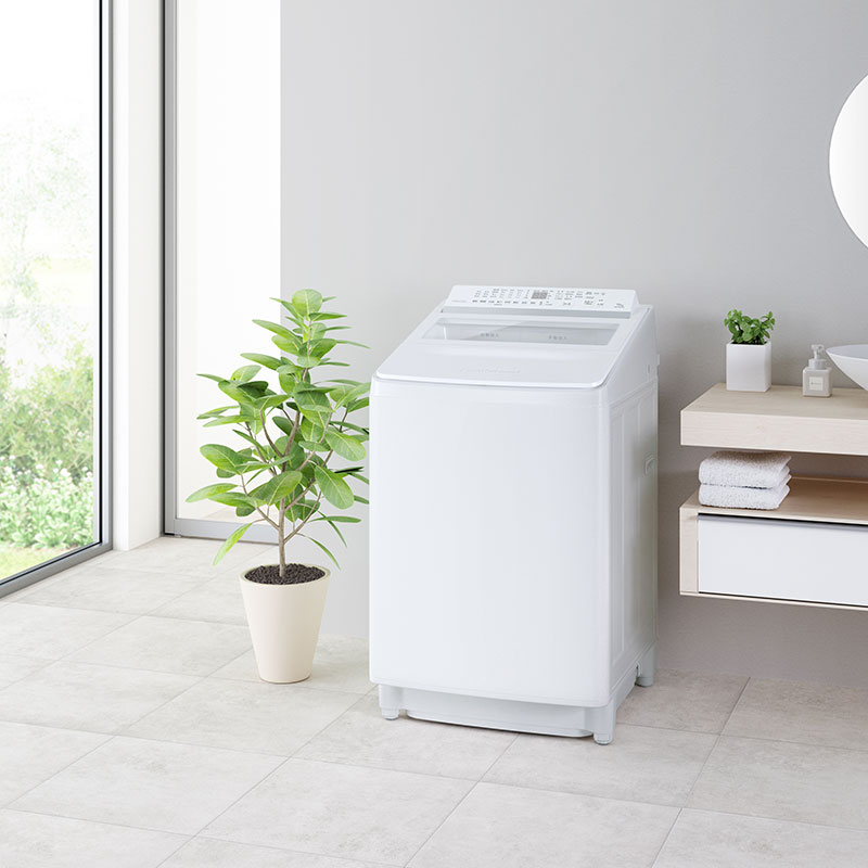 10kg インバーター全自動洗濯機 ZABOON グランホワイト AW-10DPB5-W