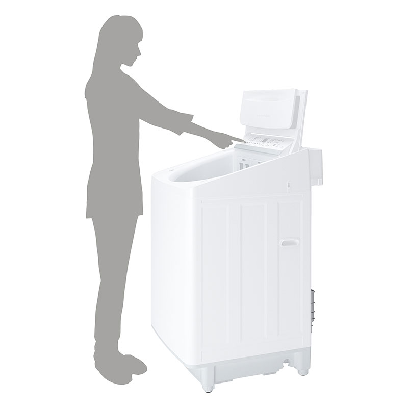 10kg インバーター全自動洗濯機 ZABOON グランホワイト AW-10DPB5-W