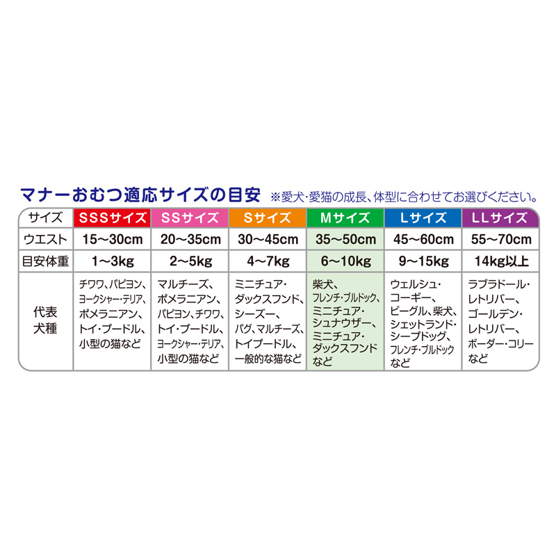 マナーおむつのび~るテープ付ジャンボパック M