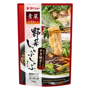 青菜が美味しい 野菜しゃぶしゃぶ用スープ すき焼き仕立て 700g